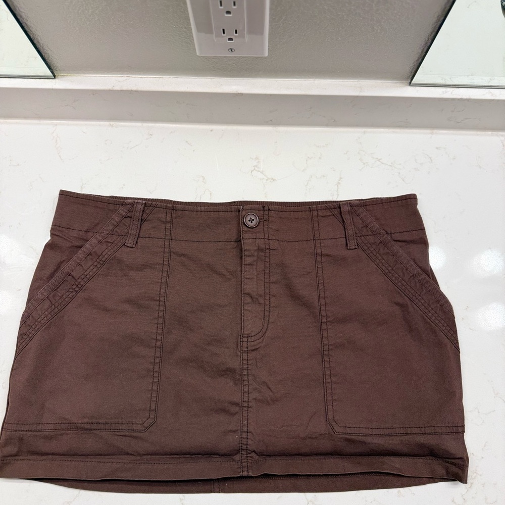 wild fable Brown Mini Skirt